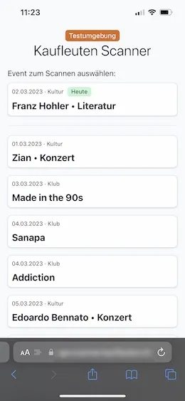 Kaufleuten Scanner Screenshot 1