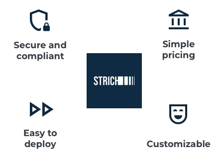 Factors that make STRICH ready for Enterprise: maintenance, support, predictable performance, security, and adaptability