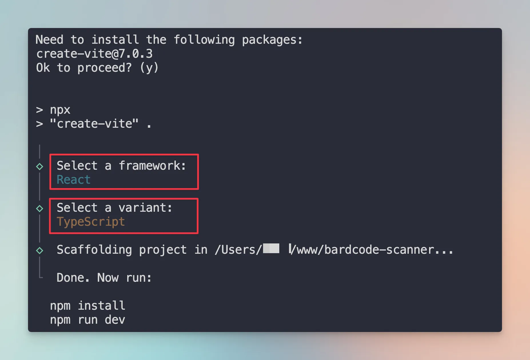 Setup Vite with ReactJS TS