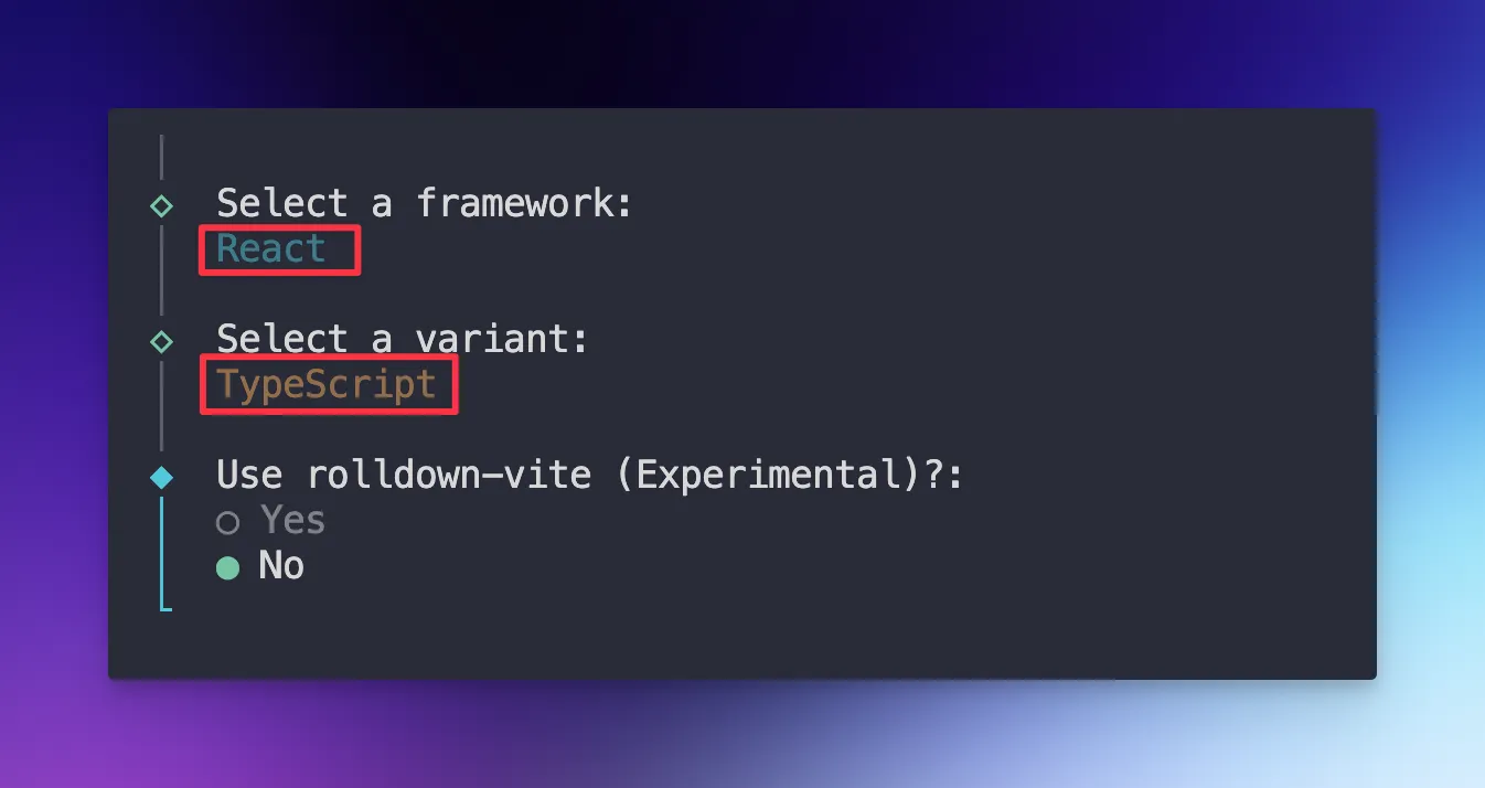 Vite installation with ReactJS