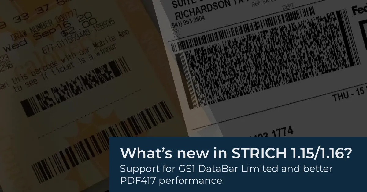 Preview image for blog post "What’s new in STRICH 1.16 and 1.15?"