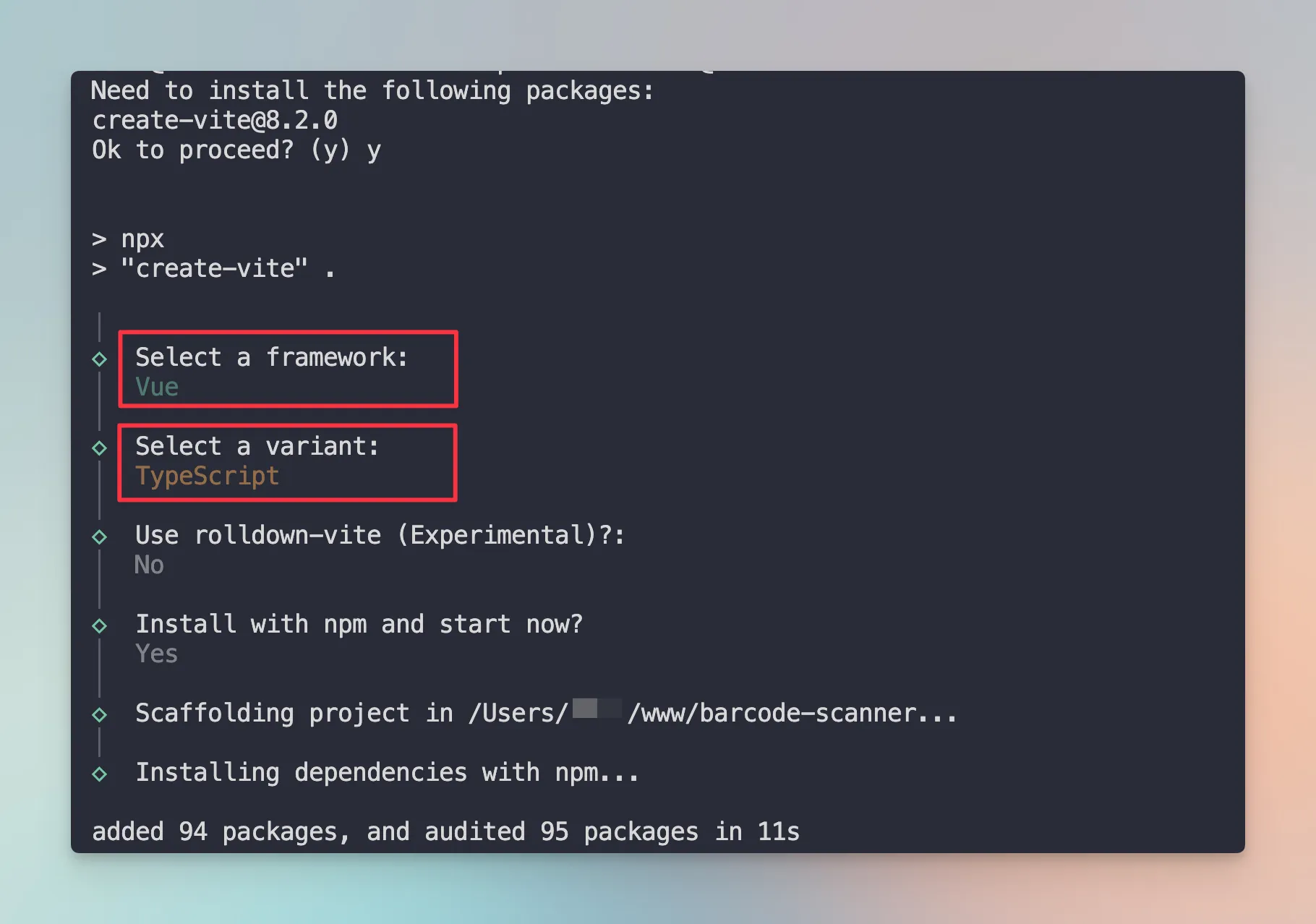 basic setup vite installation guide