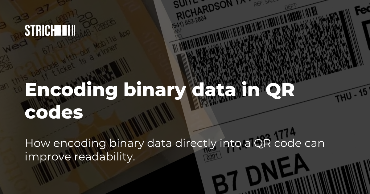 Preview image for blog post "Encoding binary data in QR codes"
