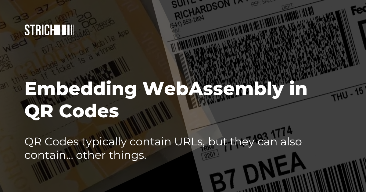 Preview image for blog post "Embedding WebAssembly in QR Codes"