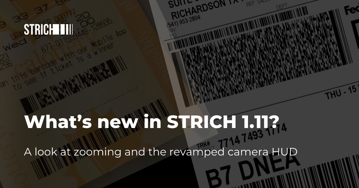 Preview image for blog post "What’s new in STRICH 1.11?"