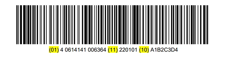 GS1-128 Sample Barcode