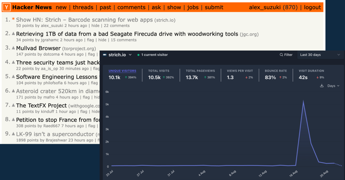 STRICH Hacker News submission